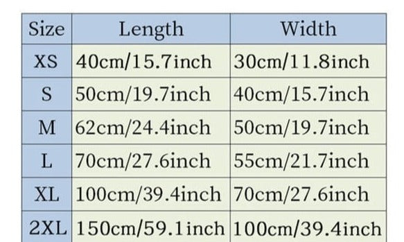 Coolmat Warmte Absorberende Huisdierenmat Maatvoering